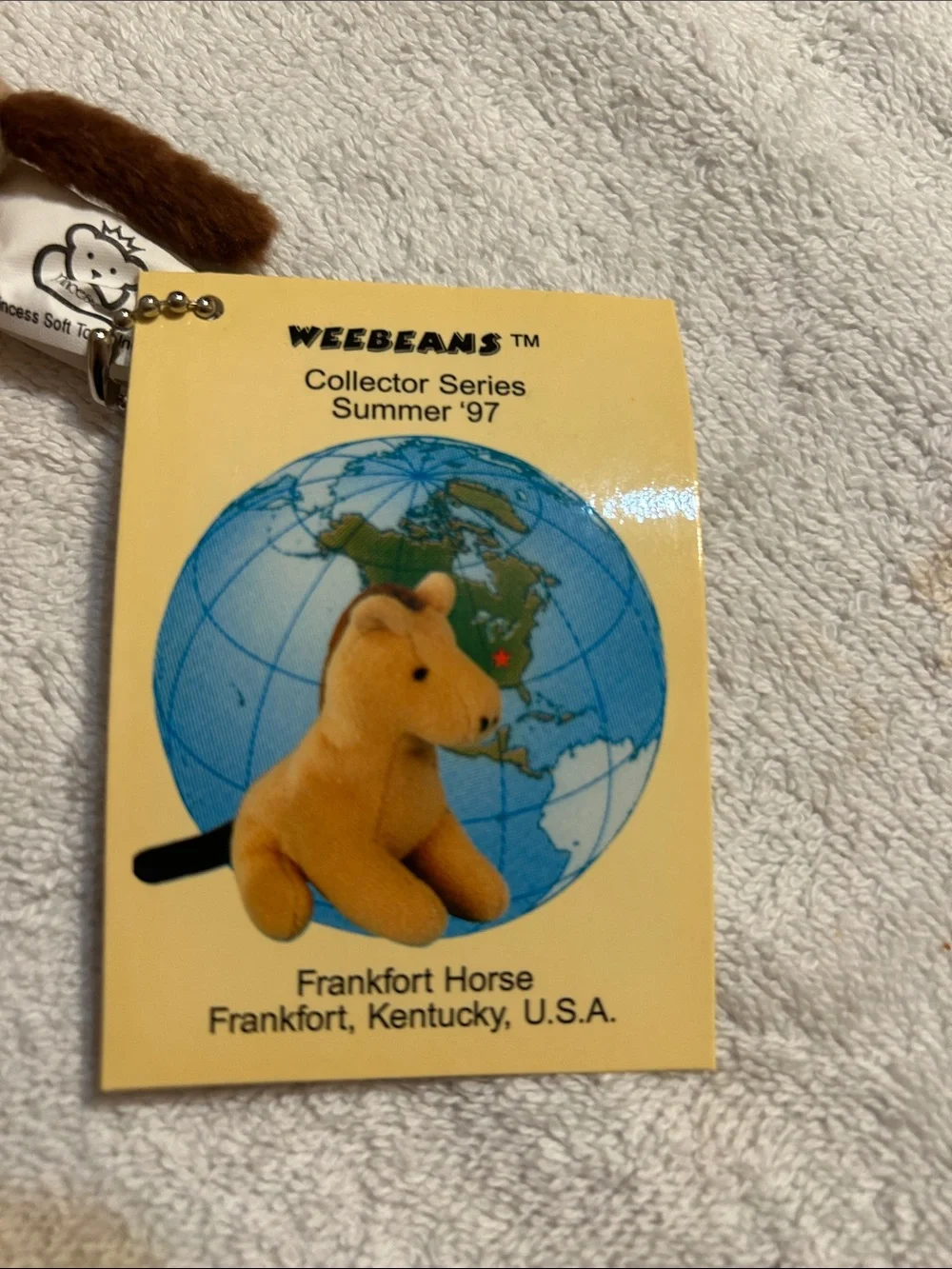 Plush Brown Horse Key Clip - Small Stuffed Toy
